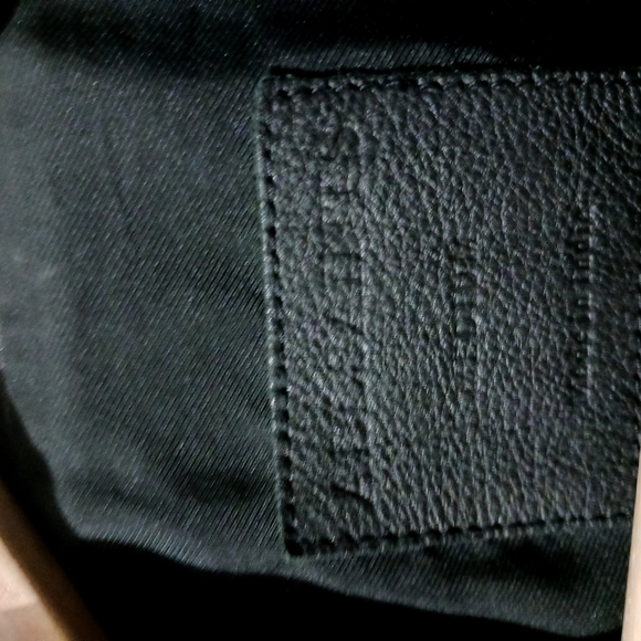 Used  All Sainst Black Leather Biker Jacket - Picture 2 of 5